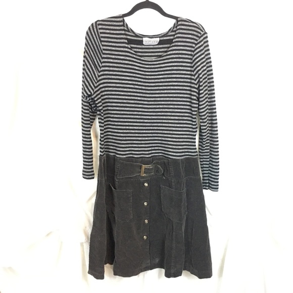 ❌SOLD❌ Vintage 90s Concepts & Designs Plus Size 24 Dress Short Long Sleeve - Picture 2 of 9